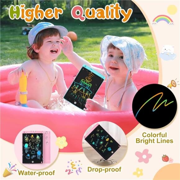 2 Pack LCD Writing Tablet, Electronic Drawing Writing Board, Erasable Drawing - Picture 3 of 7